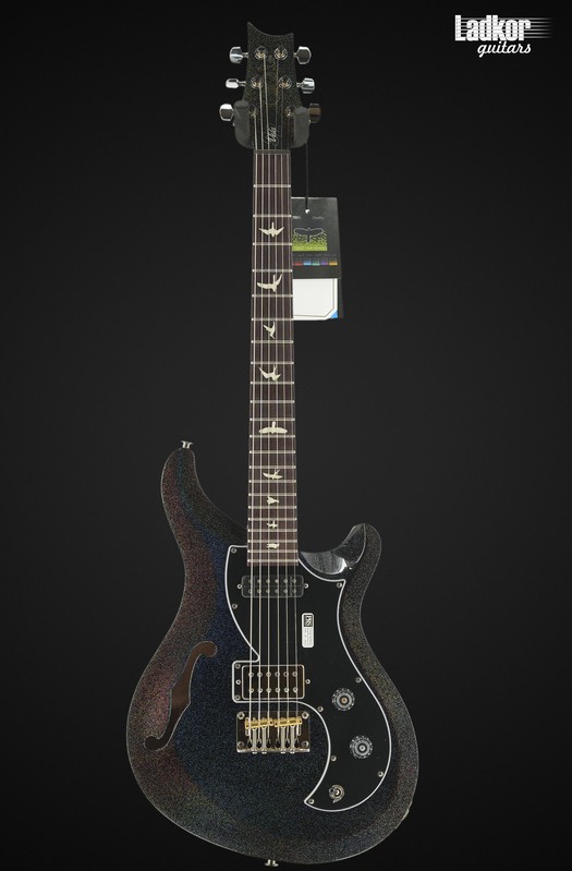 PRS S2 Vela Semi-Hollow Black Rainbow Holoflake Limited Edition 1 Of 25