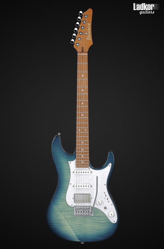 Ibanez AZ22S1F Transparent Turquoise Burst