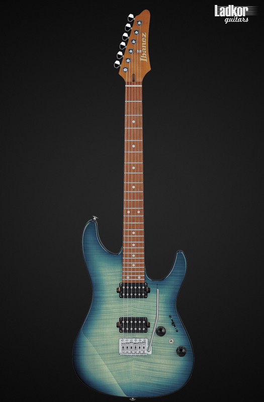 Ibanez AZ24S1F Transparent Turquoise Burst