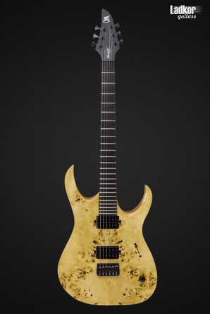 Mayones Duvell Elite 6 Eye Poplar 3A Mahogany Khaya Trans Natural Matt