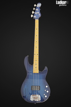 G&L USA Custom L1200 Blue Transparent 4 String Bass