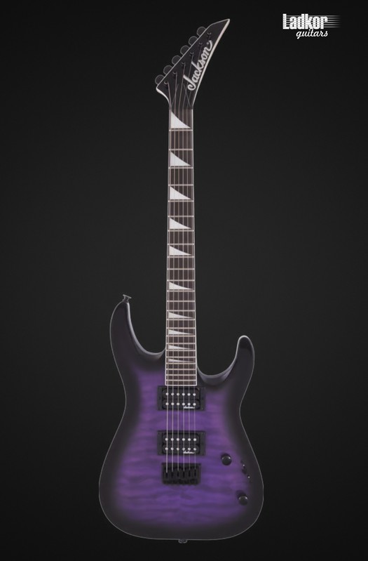 Jackson JS Series Dinky Arch Top JS32Q DKA HT Transparent Purple Burst