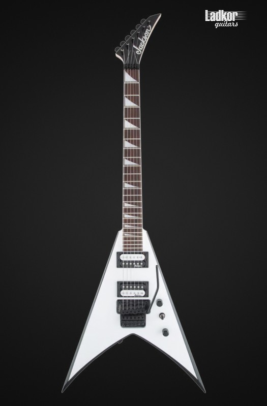 Jackson JS Series King V JS32 White with Black Bevels
