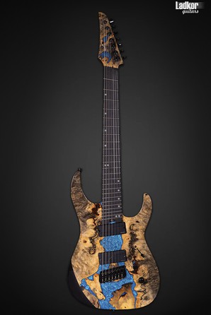 Legator Ninja X7F Caribbean Blue Fanned Fret Multi Scale 7 String X Series