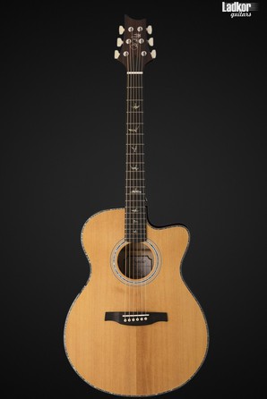 PRS SE A50E Natural With Black Gold Burst Maple Angelus Acoustic Electric Guitar