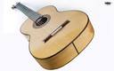 Vicente Carrillo Alegrias Blanca Estudio Flamenco 6 String Guitar