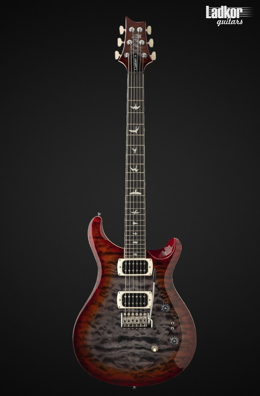 PRS SE Custom 24-08 Quilt Charcoal Cherry Burst