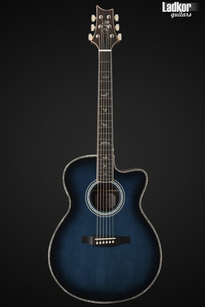 PRS SE A60E Cobalt Blue Burst Ziricote Angelus Acoustic Electric Guitar