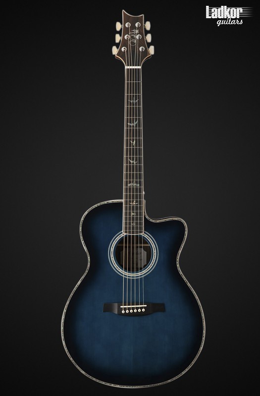 PRS SE A60E Cobalt Blue Burst Ziricote Angelus Acoustic Electric Guitar
