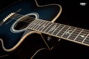 PRS SE A60E Cobalt Blue Burst Ziricote Angelus Acoustic Electric Guitar