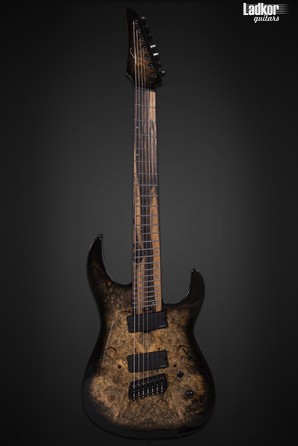 Legator N7FOD Jupiter Burst Ninja Fanned Fret MultiScale 7 String Overdrive Series Palemoon Ebony