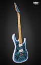 Legator N6FOD Arctic Blue Ninja Fanned Fret MultiScale 6 String Overdrive Series Palemoon Ebony