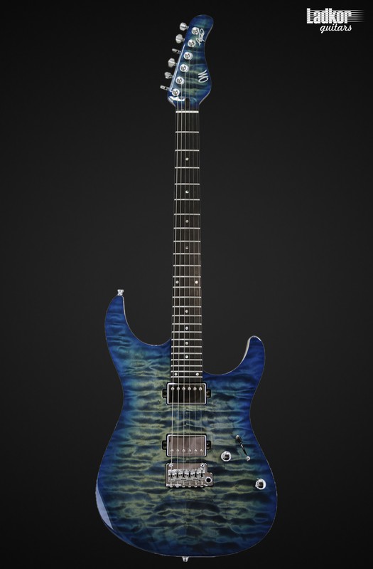 Mayones Aquila Elite S 6 Lagoon Burst Gloss Quilted Maple 4A Swamp Ash T.E.W. T-2BLU-B-G