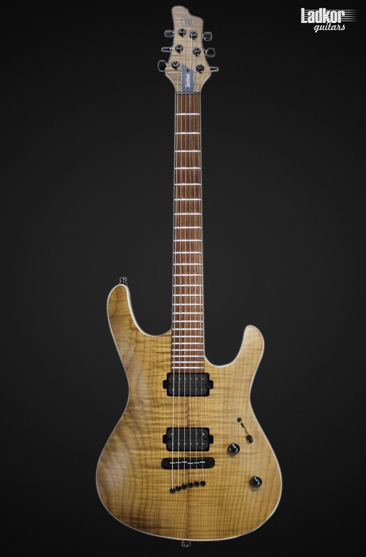 Mayones Setius 6 Trans Natural Satin Flamed Maple Sapele T-NAT-S T.E.W.
