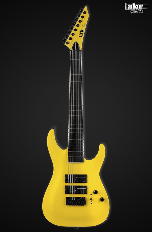 ESP LTD SC-608 Baritone Stephen Carpenter Signature Yellow