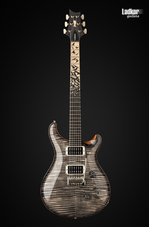 PRS Custom 24 "Birds of a Feather" Charcoal Microburst Natural Back & Binding Artist Top Limited Edition 1 Of 360