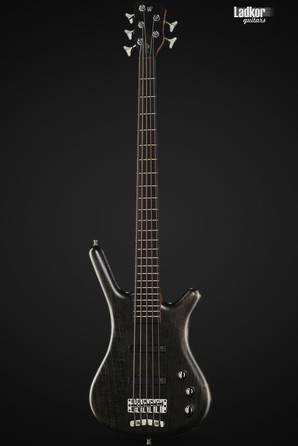 Warwick Teambuilt Pro Series Corvette Ash, 5-String, A/A, (Nirvana Black Transparent Satin)
