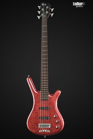 Warwick Teambuilt Pro Series Corvette Ash, 5-String, A/A, Burgundy Red Transparent Satin
