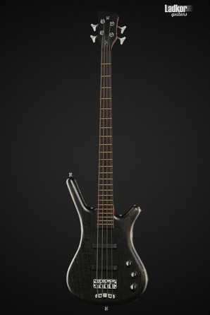 Warwick Teambuilt Pro Series Corvette Ash, 4-String A/A Nirvana Black Transparent Satin