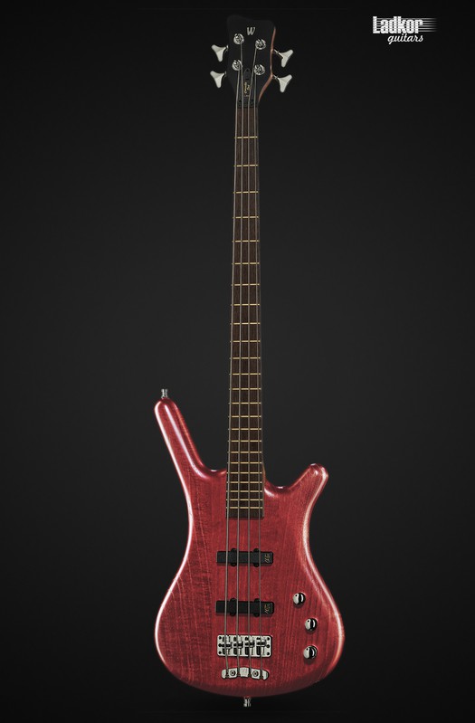 Warwick Teambuilt Pro Series Corvette Ash, 4-String A/A Burgundy Red Transparent Satin