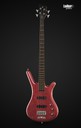 Warwick Teambuilt Pro Series Corvette Ash, 4-String A/A Burgundy Red Transparent Satin