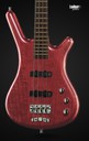 Warwick Teambuilt Pro Series Corvette Ash, 4-String A/A Burgundy Red Transparent Satin