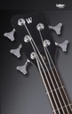 Warwick Teambuilt Pro Series Corvette Ash, 5-String, A/A, Nirvana Black Transparent Satin