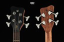 Warwick Teambuilt Pro Series Corvette Ash, 4-String A/A Nirvana Black Transparent Satin