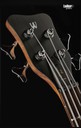 Warwick Teambuilt Pro Series Corvette Ash, 4-String A/A Burgundy Red Transparent Satin