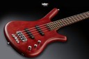 Warwick Teambuilt Pro Series Corvette Ash, 4-String A/A Burgundy Red Transparent Satin