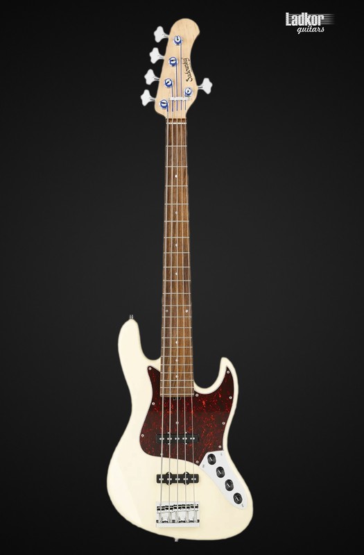 Sadowsky MetroLine 21-Fret Vintage J/J Alder Solid Olympic White High Polish 5 String Bass