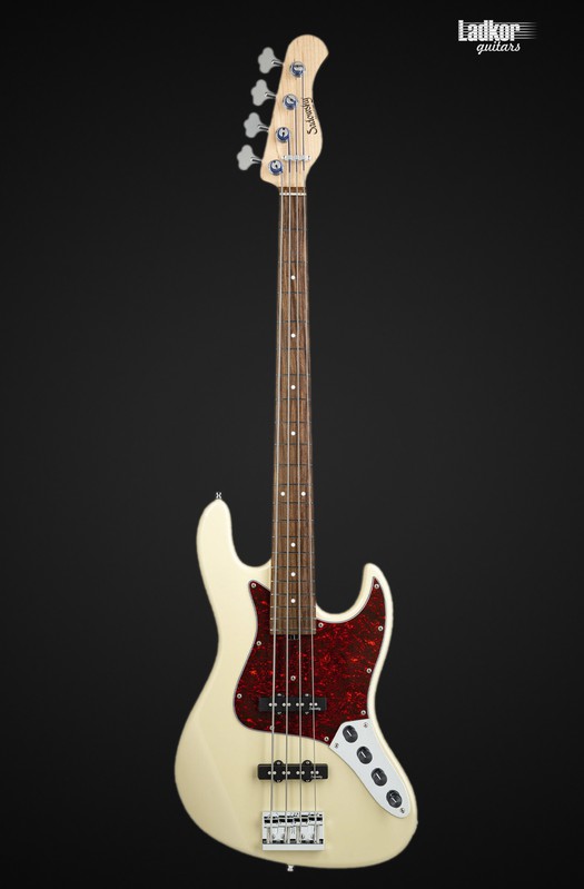 Sadowsky MetroLine 21-Fret Vintage J/J Alder Solid Olympic White High Polish 4 String Bass