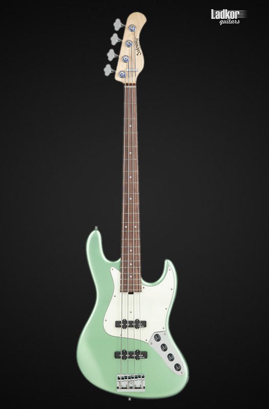 Sadowsky MetroLine 21-Fret Vintage J/J Alder Solid Sage Green Metallic Satin 4 String Bass