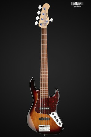 Sadowsky MetroLine 21-Fret Vintage J/J Alder '59 Burst Transparent High Polish 5 String Bass