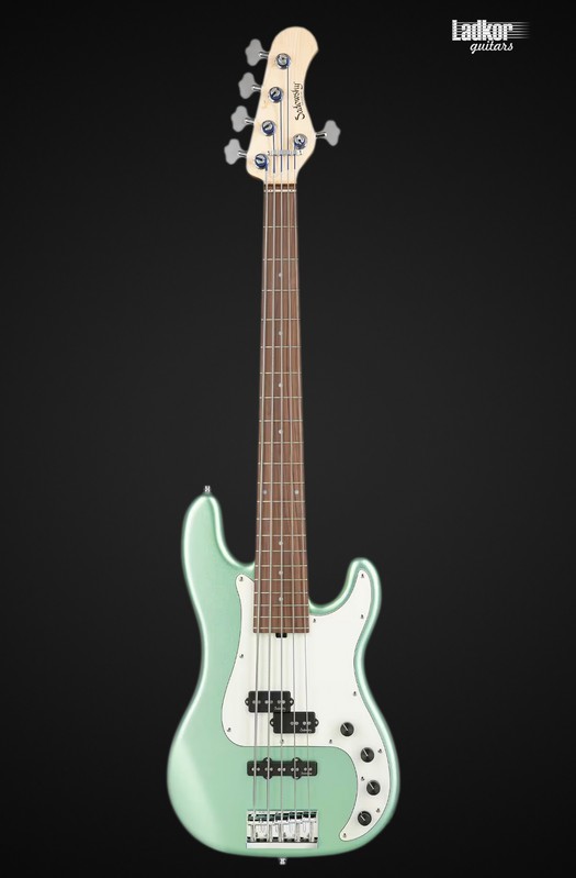 Sadowsky MetroLine 21-Fret Hybrid P/J Alder Solid Sage Green Metallic Satin 5 String Bass