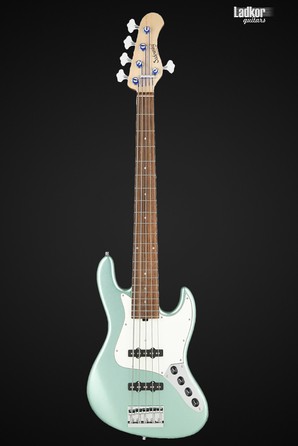 Sadowsky MetroLine 21-Fret Vintage J/J Alder Solid Sage Green Metallic Satin 5 String Bass