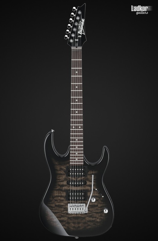 Ibanez GRX70QA Transparent Black Sunburst