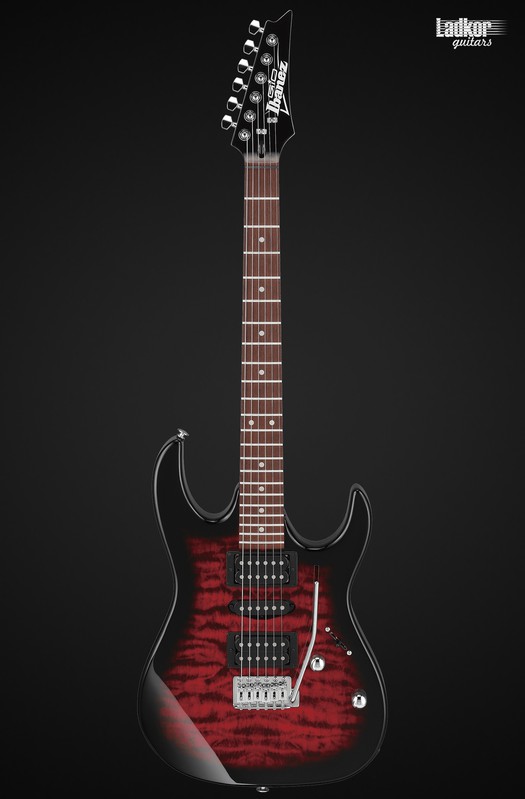 Ibanez GRX70QA Transparent Red Burst