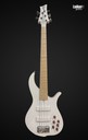 F Bass BN5 Trans White with Bloodwood Binding 5 String Bass