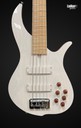 F Bass BN5 Trans White with Bloodwood Binding 5 String Bass